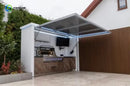 Customized Outdoor Kitchen with Granite Garden Stainless Waterproof Heavy Duty Full Set Kitchen Gas BBQ Grill Cabinet Frame