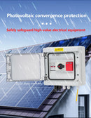 1 in 1 out HA DC1000V Solar Photovoltaic PV Combiner Box With Lightning Protection 32A Fuse MCB SPD Waterproof IP65 Distribution