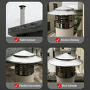 304 Stainles Steel Chimney Cap Exhaust Chimney Cap Exterior Wall Fresh Air Outlet Roof Pipe Exhaust Hood Home Improvement