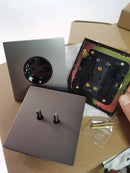 Wall Light Stainless Steel Panel Toggle Switch Vintage Lighting Switch Gray 1-4 Gang 2 Way for Home Improvement
