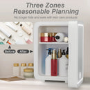 4L Makeup Mini Fridge for Bedroom Car Office & Dorm Cooler & Warmer Portable Small Refrigerator for Cosmetics, Skin Care