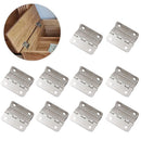 10PCS Wooden  Box Hinge Tri-Fold Right Angle 4-Hole  Hinge Hardware Home Improvement Spare Parts  Cabinet Door Furniture Fitting