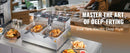 SucceBuy 12L 3000W Commercial Electric Deep Fryer w/Dual Tanks  Stainless Steel Countertop Fryer for Fried Chicken French Fries